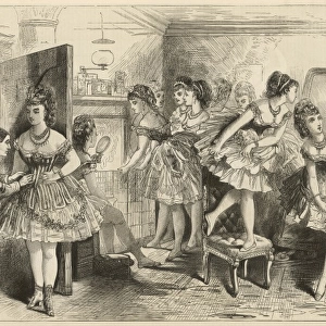 Ballet dancers in their dressing room