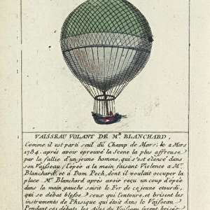 Balloon ascent by Blanchard, Champ de Mars, Paris