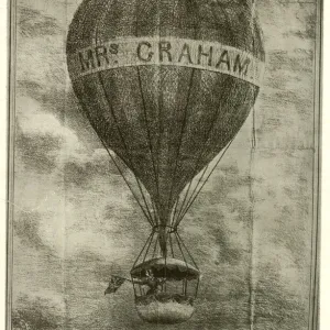 Balloon ascent by Mrs Graham, Vauxhall Gardens, London