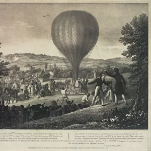 Balloon ascent from Seal, near Sevenoaks, Kent
