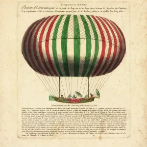 Balloon ascent from Tuileries Chateau, Paris Balloon ascent from Tuileries Chateau, Paris
