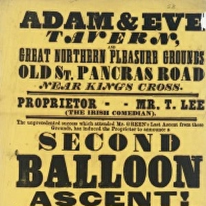 Ballooning poster, Mr H Green