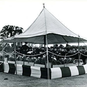 The bandstand at the 1957 Royal Aeronautical Society Gar?