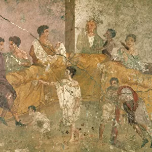 Banquet Scene Mural Pompeii