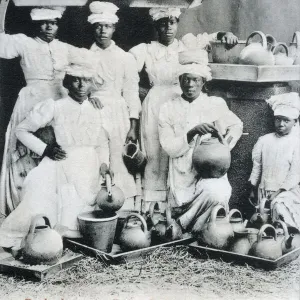 Barbados - Native Crockery Sellers. Date: circa 1904 Barbados - Native Crockery Sellers. Date: circa 1904