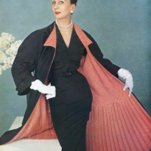 Barbara Goalen modelling a Marshall & Snelgrove coat