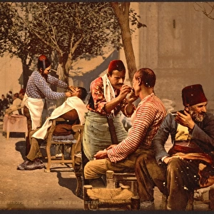 Barbers near Seraskierrat (i. e. Seraskerat) Constantinople