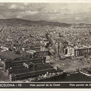 Barcelona, Catelonia, Spain - View over the city