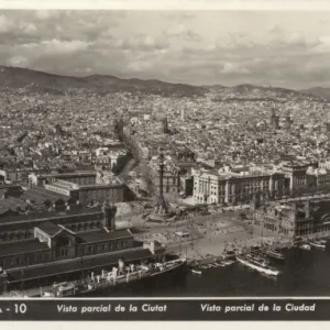 Barcelona, Catelonia, Spain - View over the city