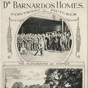 Barnardos Contrast Card advertising new Woodford Bridge H