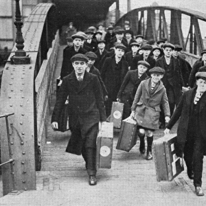 Barnardos Home Boys at Tilbury en route to Australia