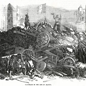 Barricade in the Rue St Martin 1848