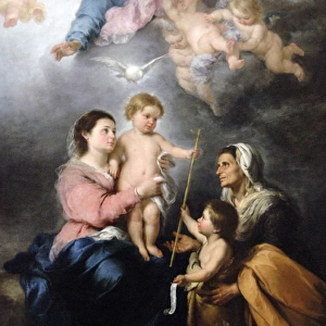 Bartolome Esteban Murillo (1618-1682). The Holy Family, 1682