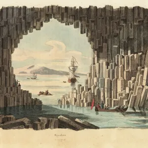 Basalt columns in Fingals Cave, Staffa