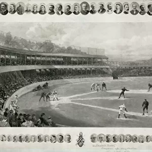 A baseball match