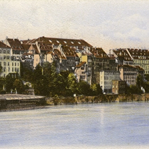Basel, Switzerland - riverside buildings (River Rhine)