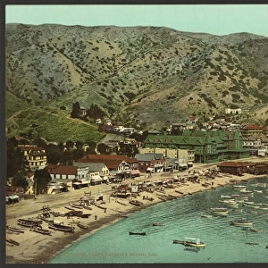 The beach at Avalon, Santa Catalina Island, Cal