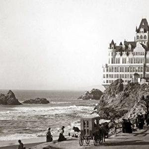 Beach, Seal Rocks and Cliff House, San Francisco, c1890s