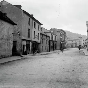 Bear Hotel and shops, Crickhowell, Powys, Mid Wales