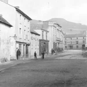 Bear Hotel and shops, Crickhowell, Powys, Mid Wales