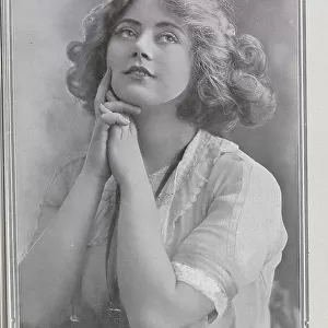 Beatrice von Brunner, actress (1892-1955), studio portrait. Captioned, A New Dream for Daly's'. Beatrice von Brunner was about to appear in The Waltz Dream'at Daly's Theatre