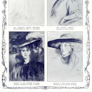 Four beautiful portrait studies at the Fair Women Exhibition