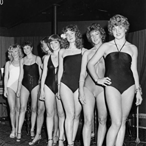 Beauty contest lineup for Miss County of Cornwall