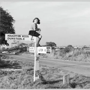 Bedfordshire road signs 1950