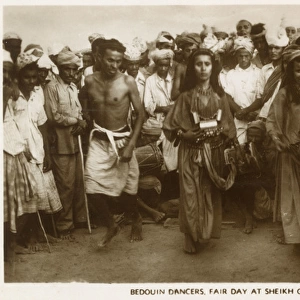 Bedouin dancers on Fair Day, Sheikh Othman, Aden