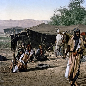 Bedouin and their tent, north Africa, ca890s