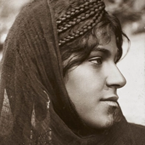 Bedouin Woman with interesting chin tattoo