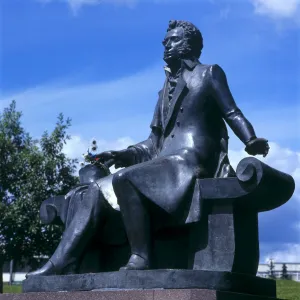 BELARUS. Minsk. Monument to Aleksandr Pushkin