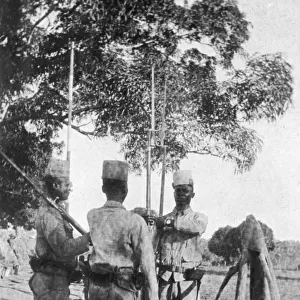 Belgian askaris, Lindi area, East Africa, WW1