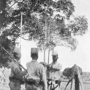 Belgian askaris, Lindi area, East Africa, WW1