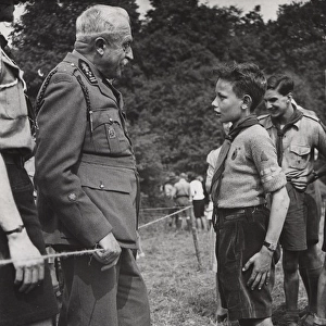 Belgian scouts at camp in Hertfordshire, WW2