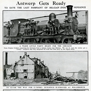 Belgian troops defending Antwerp, WW1