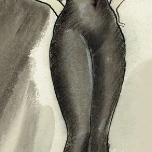 Bell Boy (Girl?) Print - Original Costume Design for Murray's Cabaret Club Bell Boy (Girl?) Print - Original Costume Design for Murray's Cabaret Club