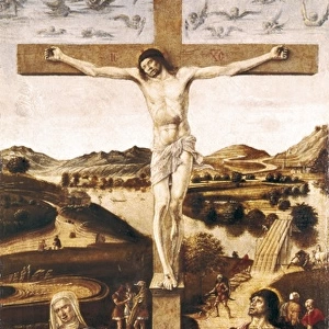 BELLINI, Giovanni (1430-1516). Crucifixion. ca