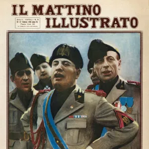 BENITO MUSSOLINI WITH TURATI