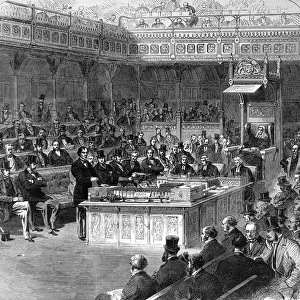 Benjamin Disraeli Addressing the House of Commons, 1868