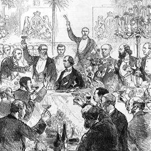 Benjamin Disraeli at a Carlton Club Banquet
