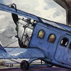 Berlin Blue Biplane 1932