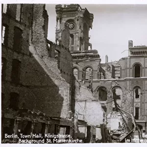 Berlin, Germany - after WW2 - Town Hall, Konigstrasse