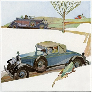 Bernd Reuters (1901-1958). Two cars 1928. jpg