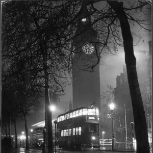 Big Ben and London Tram