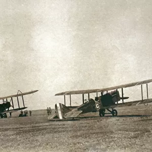 Two biplanes in the desert, Iraq