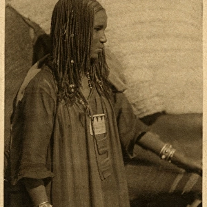 Bisharin woman from Aswan, Egypt