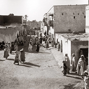 Biskra, Algeria, circa 1890 - Street of the Ouled Nail women