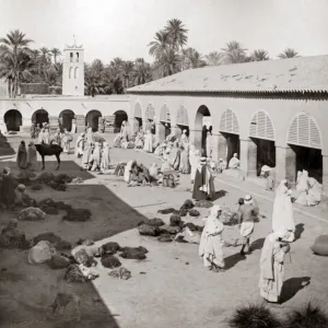 Biskra Market, Algeria, circa 1890