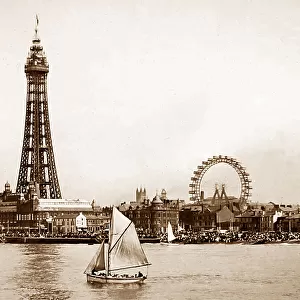 Blackpool Tower and beach, Victorian period